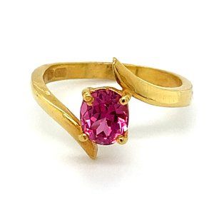 Mahenge Spinel 1.30ct Solid 22K Yellow Gold Ring